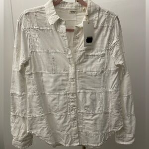 Dylan white patchwork button down